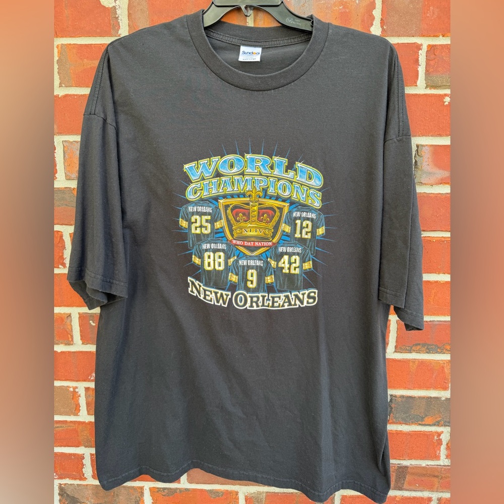 Sundog International New Orleans Saints World Super Bowl Champions 3XL T-Shirt